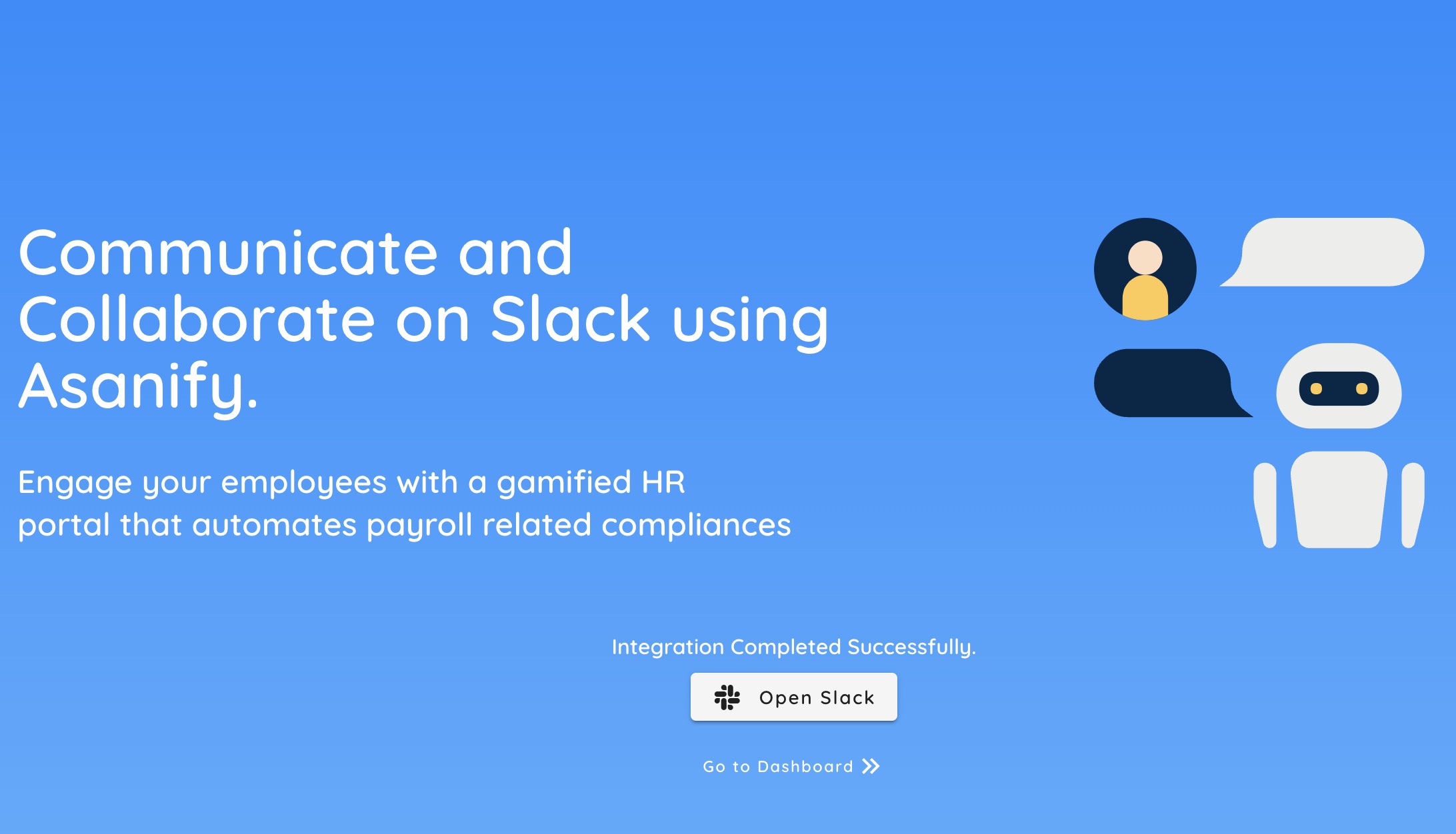 slack confirm page